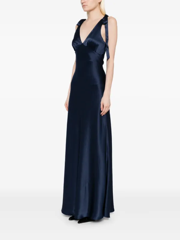 Reformation Pernille Dress | Blue | FARFETCH GE