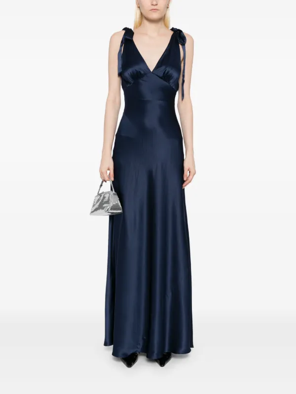 reformation pernille silk dress Reformation Pernille Silk Maxi Dress - Green