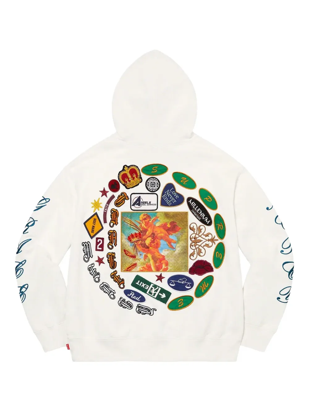 Supreme Patches Spiral "SS23 - White" hoodie | Hoodies | Image 2
