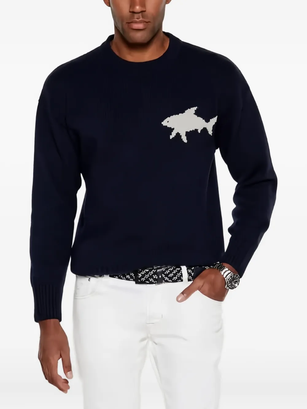 Paul & Shark shark sweater | Blue | Image 1