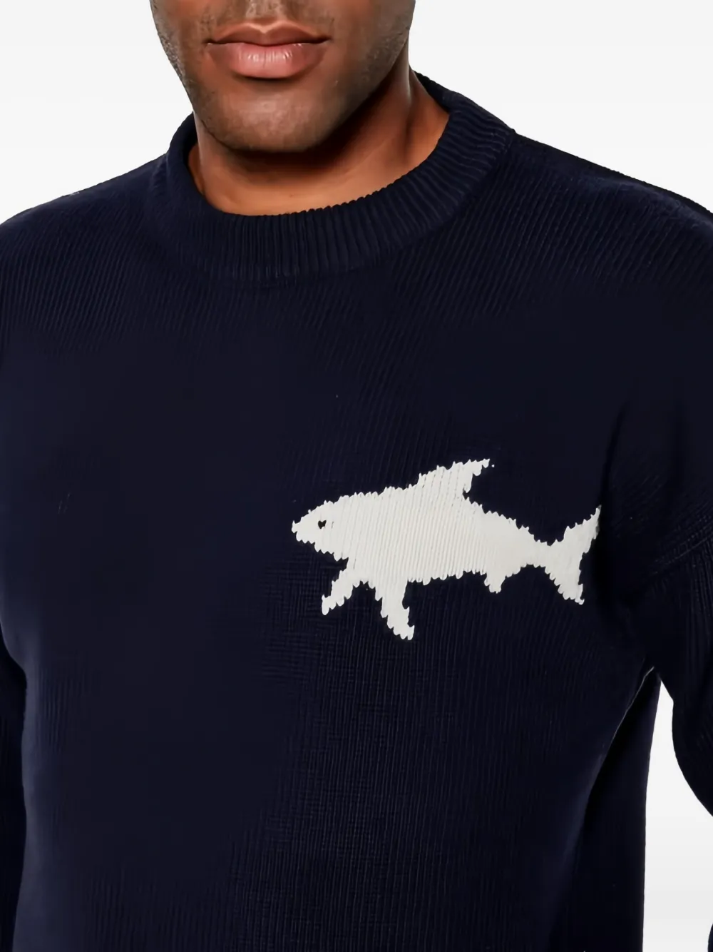 Paul & Shark Shark Sweater In Blue