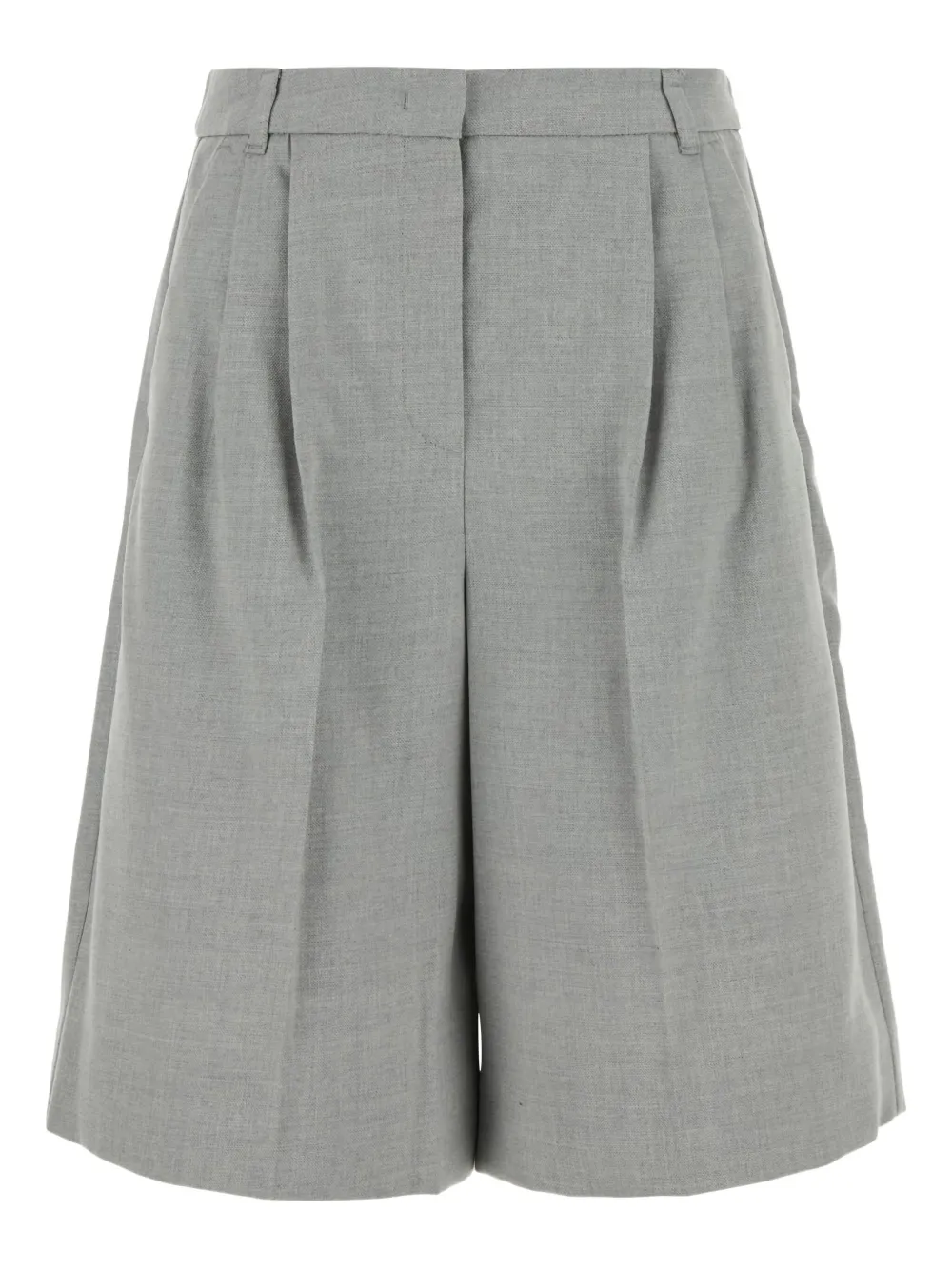 I BLUES PIANTA PLEATED-FRONT SHORTS