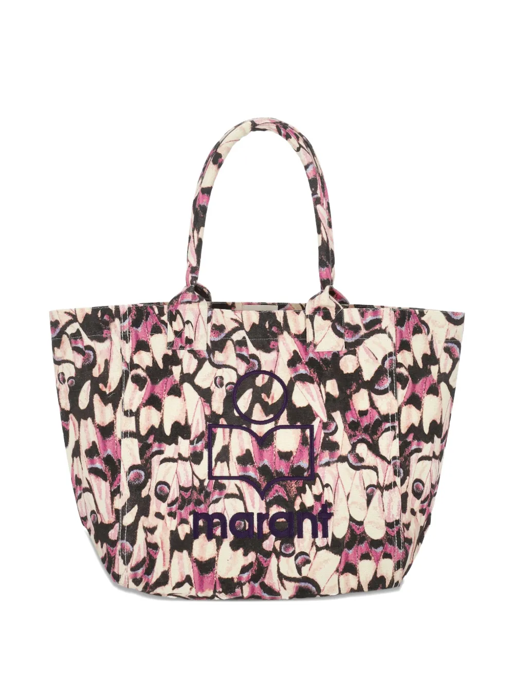 butterfly-print tote bag