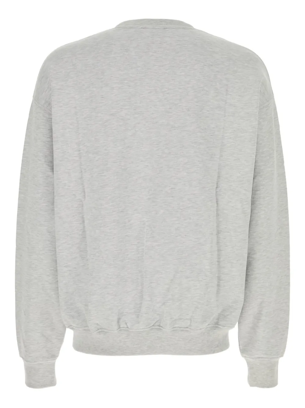 Family First heart-embroidered crewneck sweatshirt - Grijs