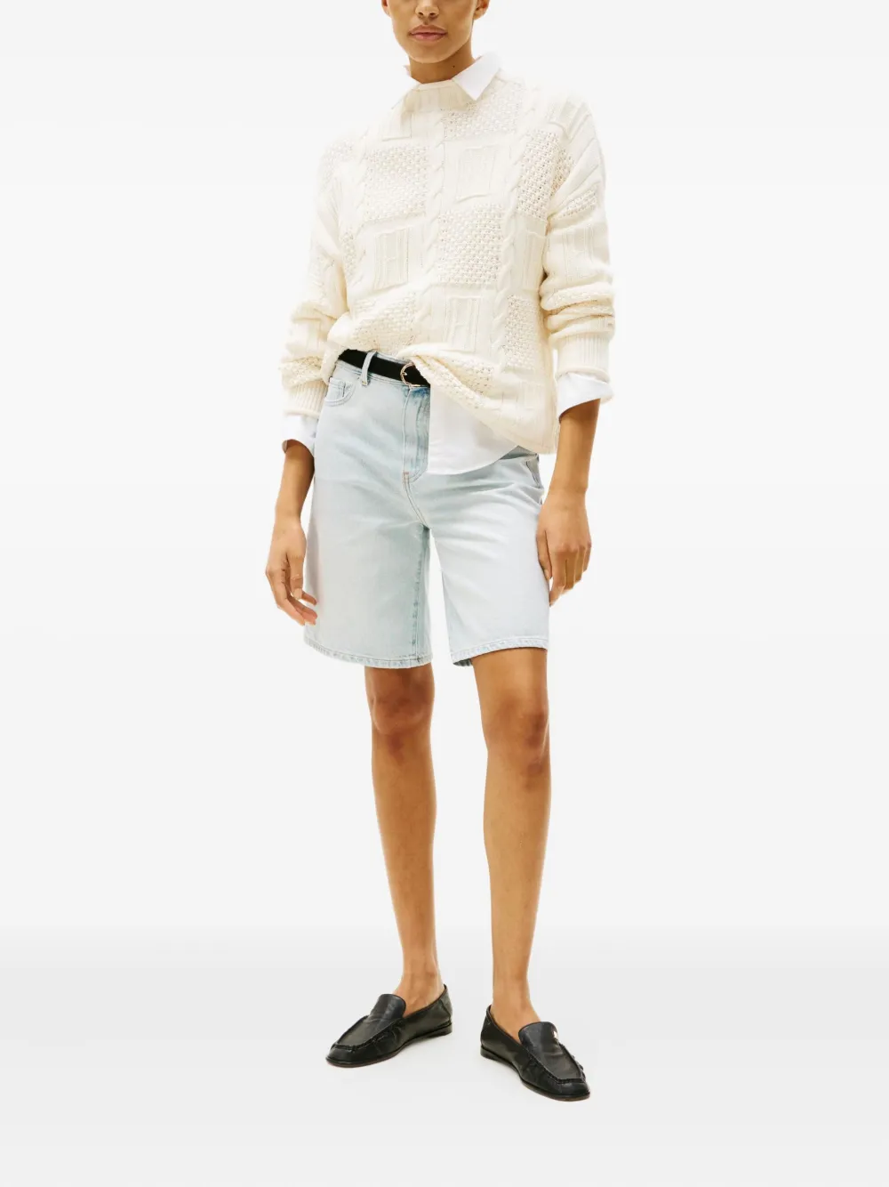Tommy Hilfiger Cable-knit Sweater In White