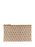 FENDI medium monogrammed clutch bag - Neutrals