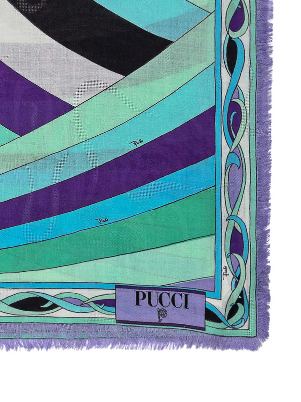 PUCCI Iride-print scarf - Groen