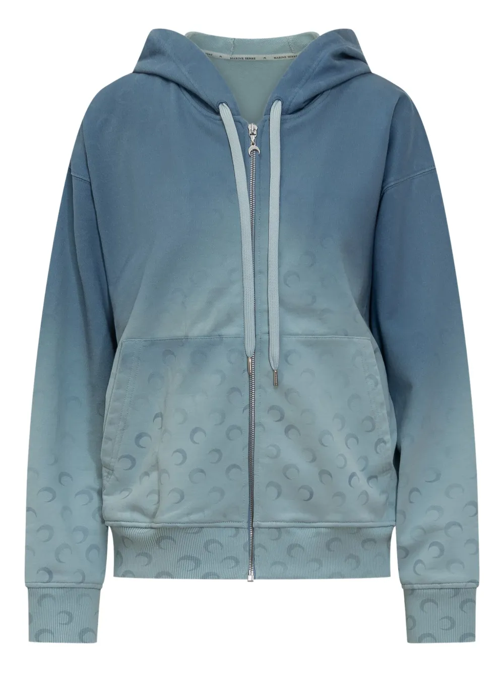 Marine Serre Crescent Moon hoodie Blauw