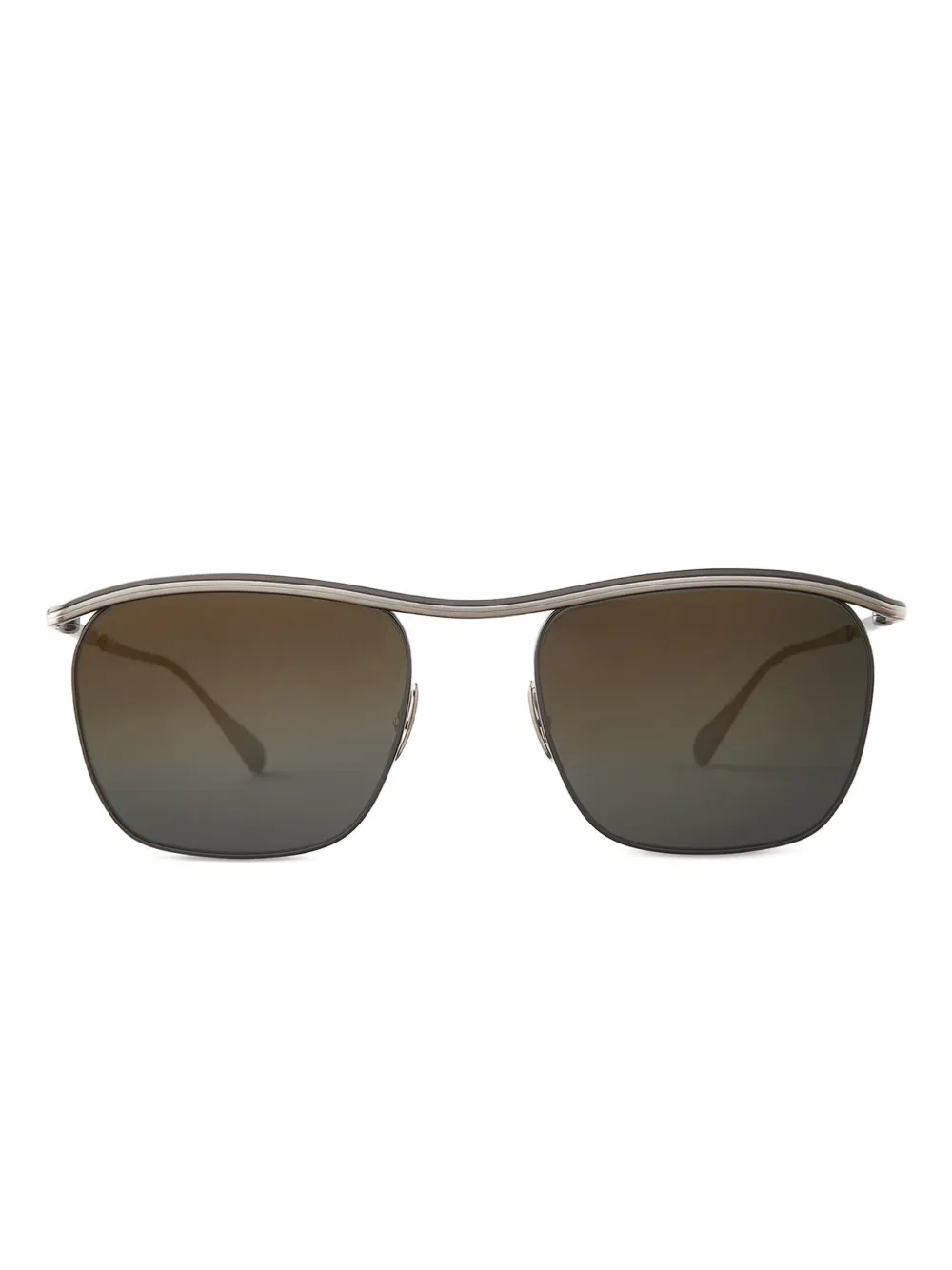 MR. LEIGHT titanium-frame rectangle sunglasses | Gold | Image 1