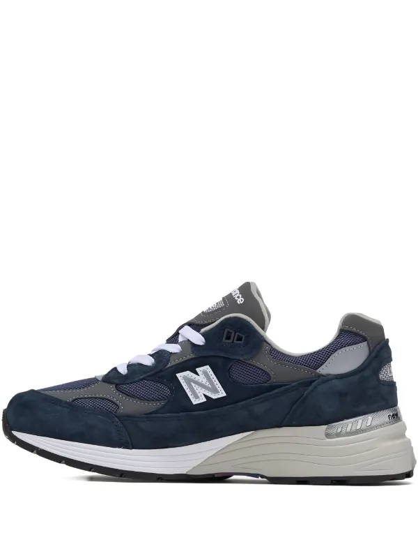 New Balance 992 スエード スニーカー | ブルー | FARFETCH JP