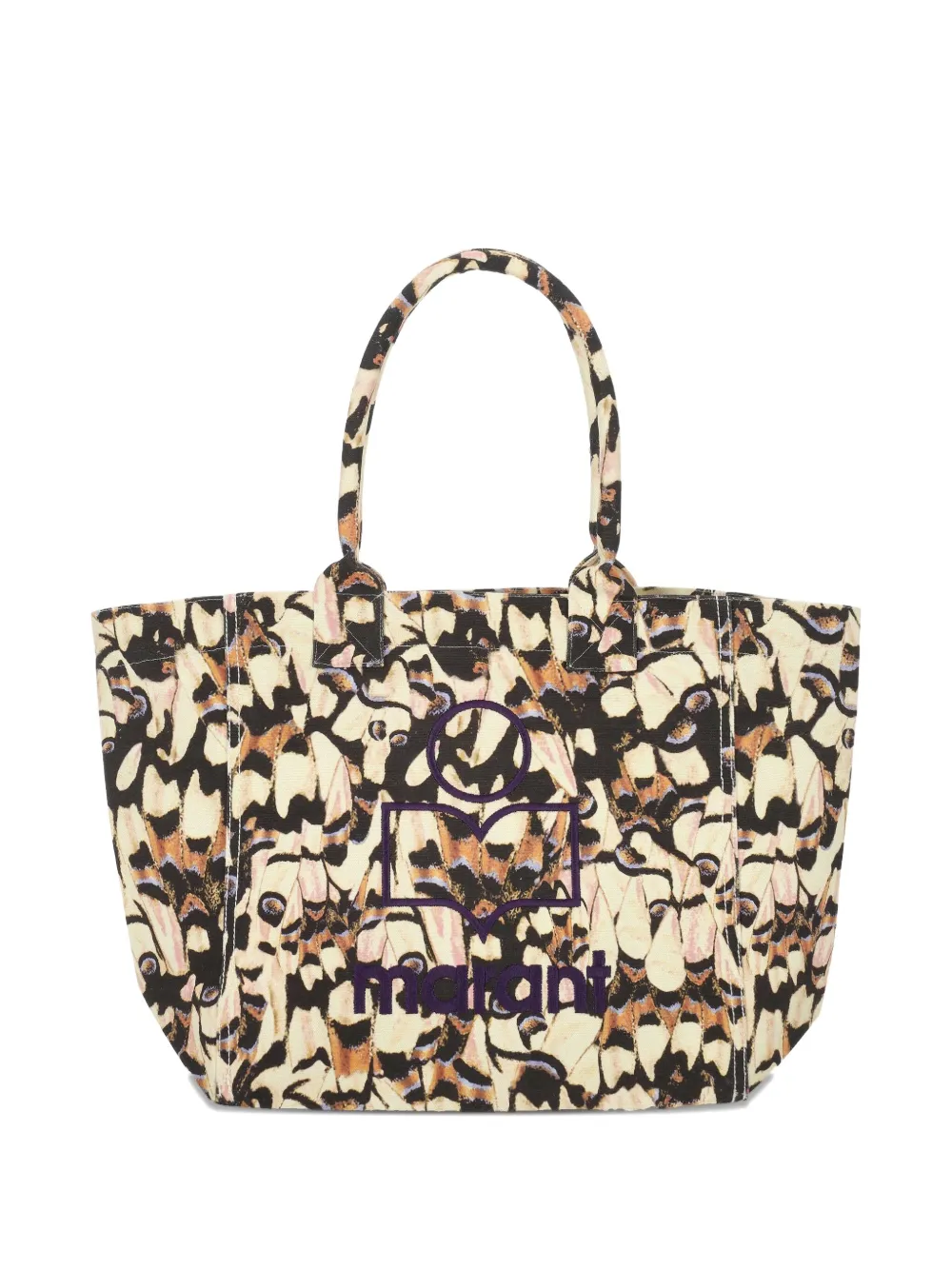 ISABEL MARANT butterfly-print tote bag Beige
