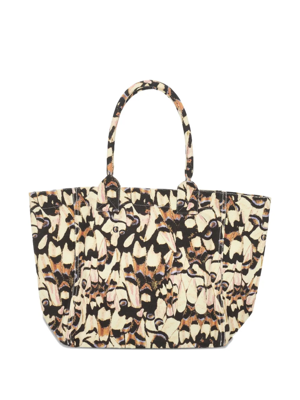 ISABEL MARANT butterfly-print tote bag Beige