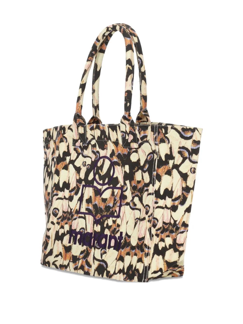 ISABEL MARANT butterfly-print tote bag Beige