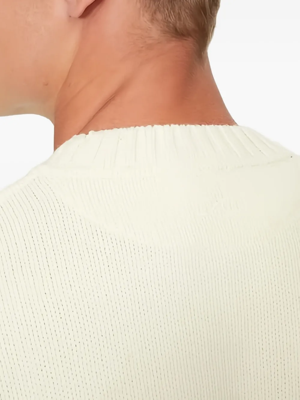 Paul & Shark Anchor Sweater In White