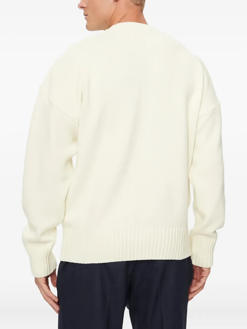 Paul & Shark Anchor Sweater In White