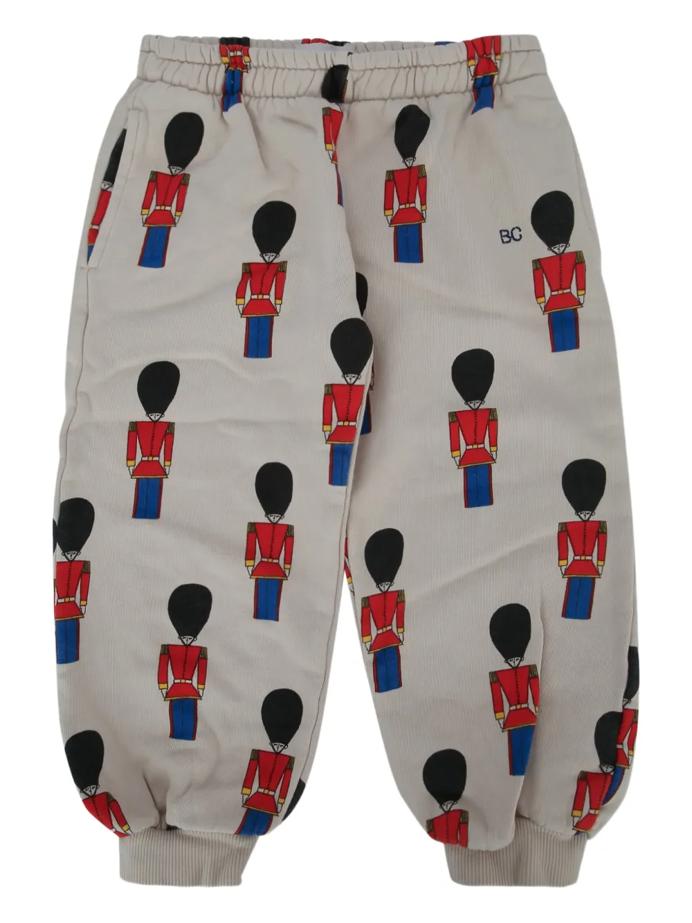Bobo Choses soldier-print jogging pants Beige