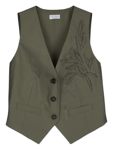 Brunello Cucinelli embroidered gilet