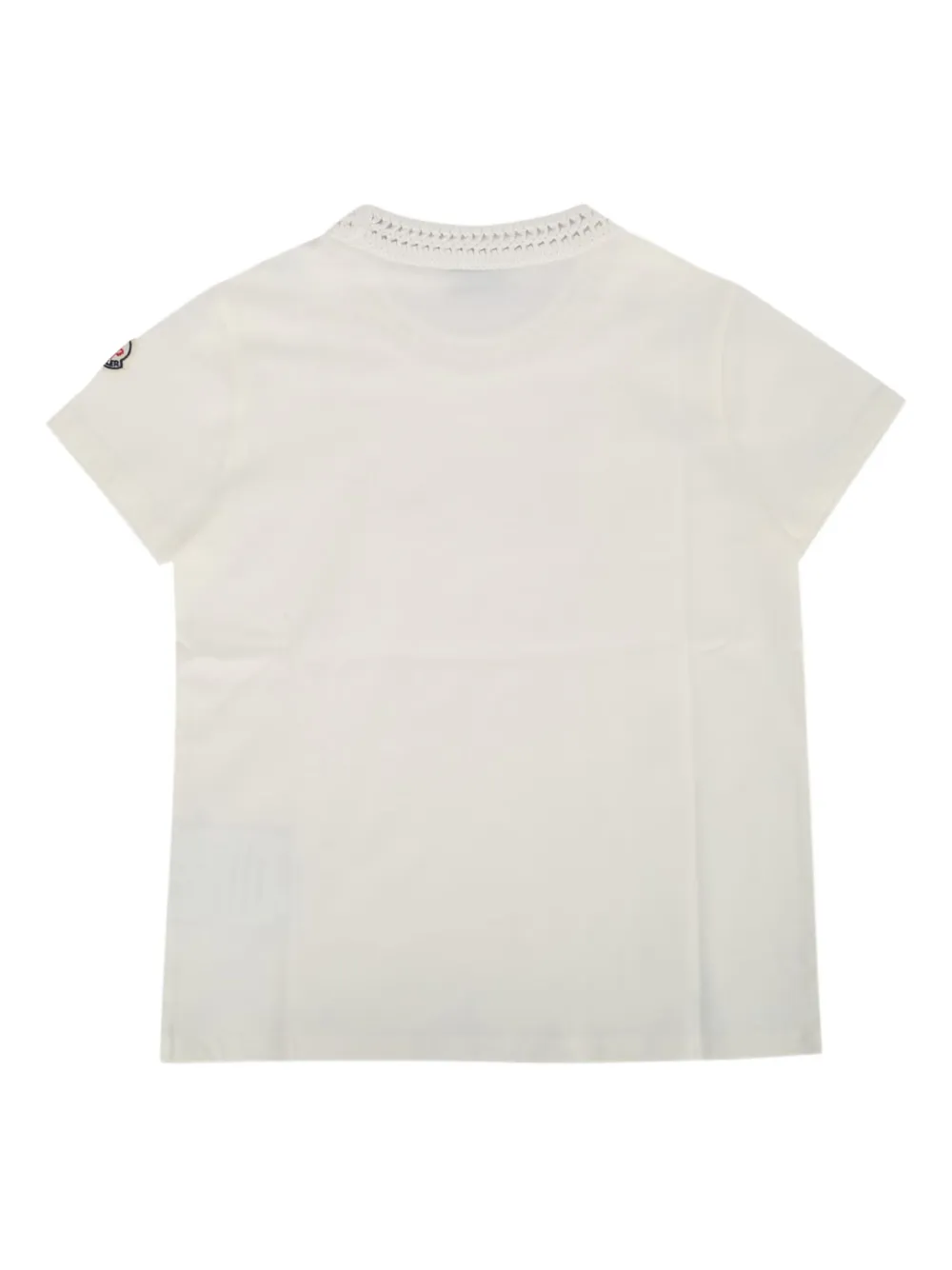 Moncler Enfant Katoenen T-shirt Beige