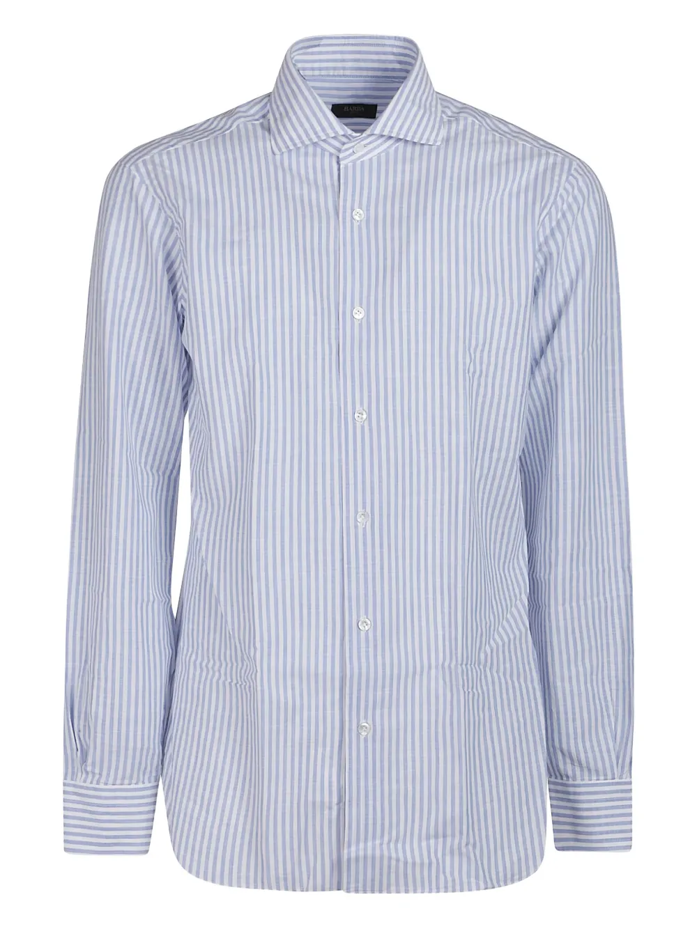Barba striped long-sleeve shirt | Blue | Image 1