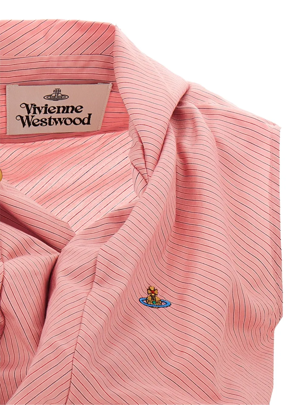 Shop Vivienne Westwood Drunken Draped-detail Sleeveless Blouse In Pink