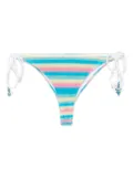 Casablanca stripe towelling bikini bottom - Blue