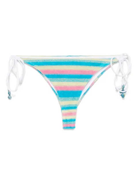 Casablanca stripe towelling bikini bottom