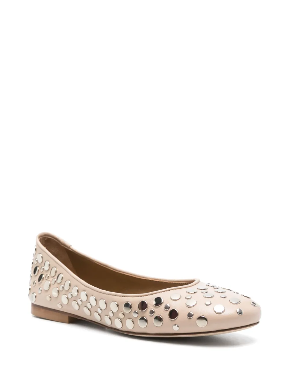 Anna F. studded ballet flats - Beige