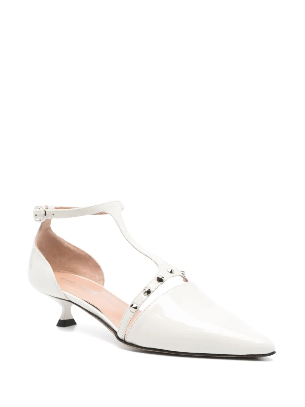 Marc Ellis 30mm leather pumps Wit
