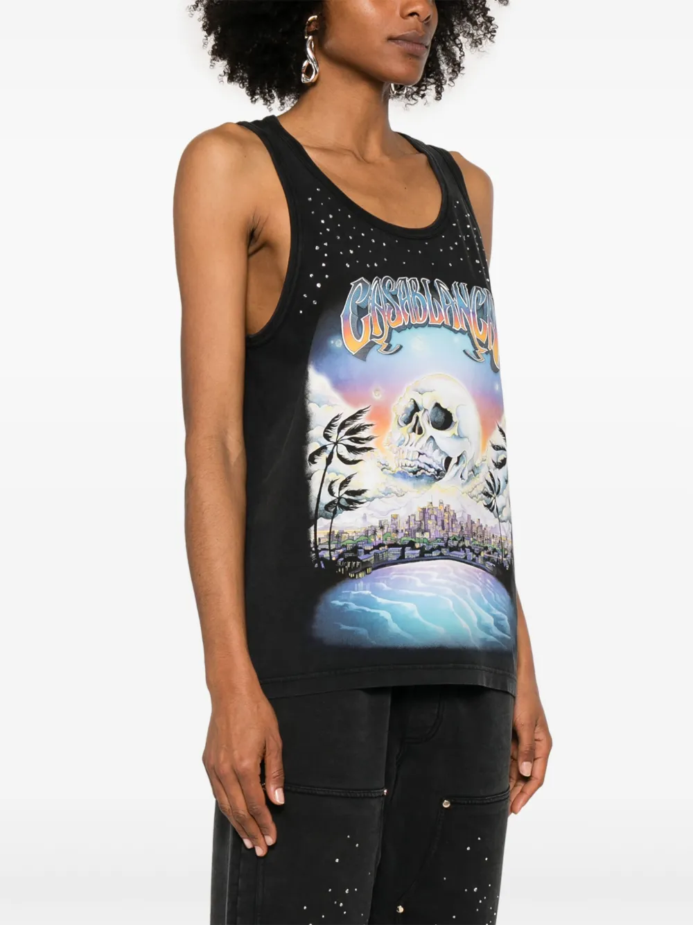 Casablanca La Prémonition tanktop Zwart