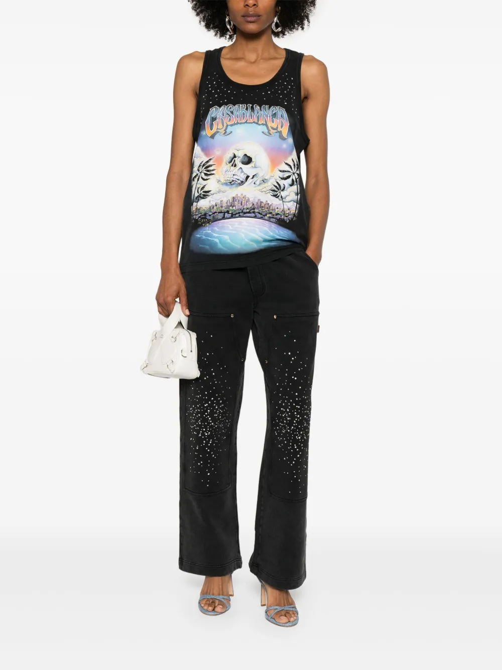Casablanca La Prémonition tanktop Zwart