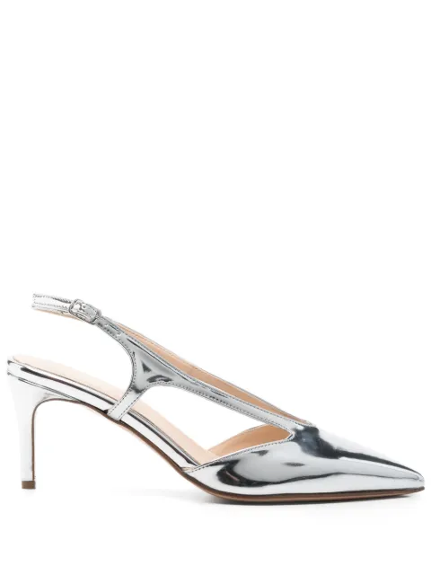 Anna F. 70mm patent-finish pumps