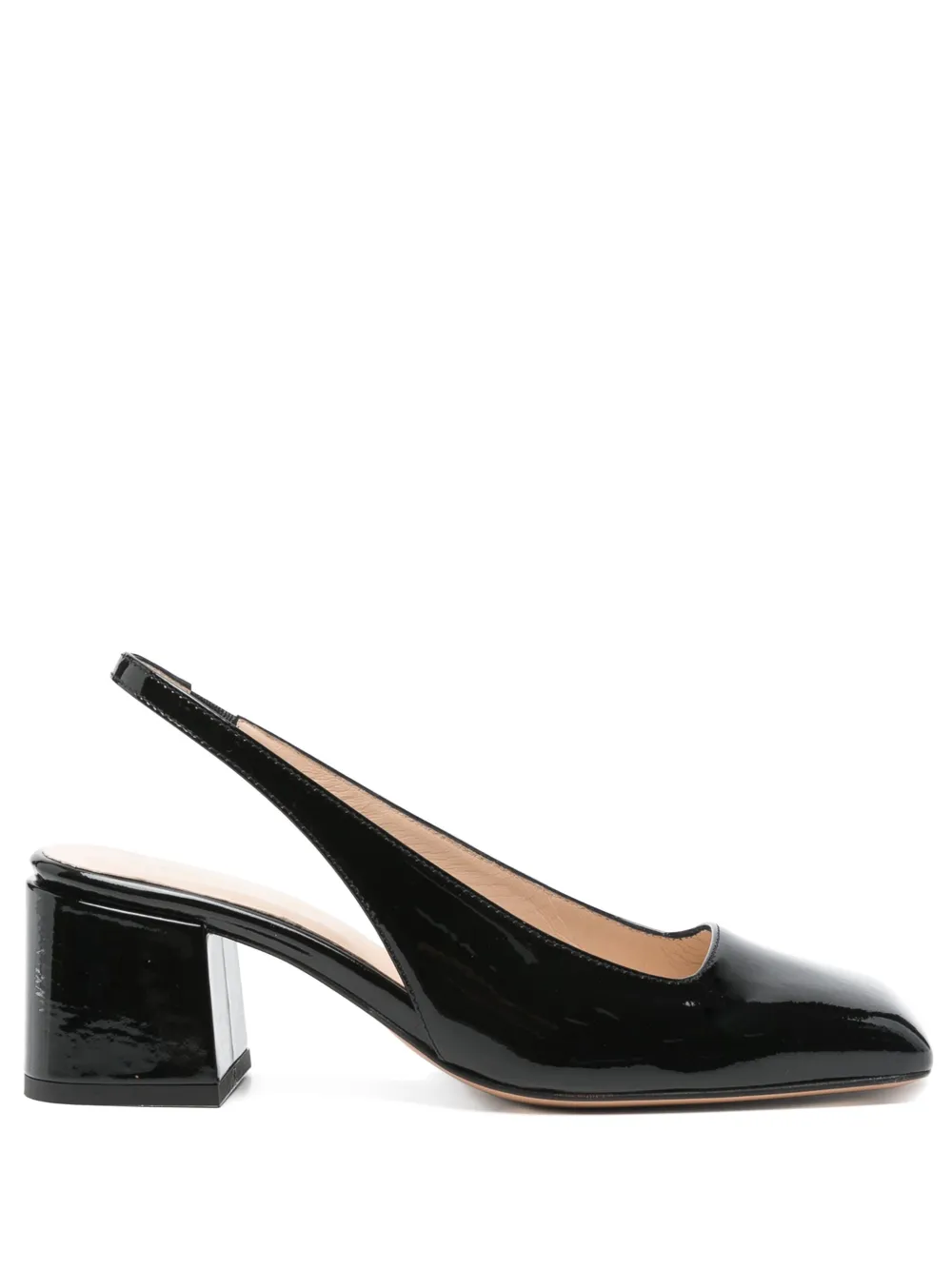 Anna F. Lakleren pumps Zwart