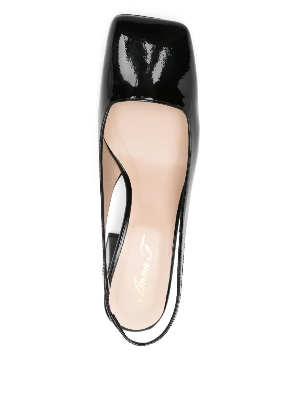 Anna F. patent-leather pumps Black
