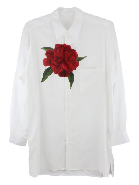 Y's rose-print shirt