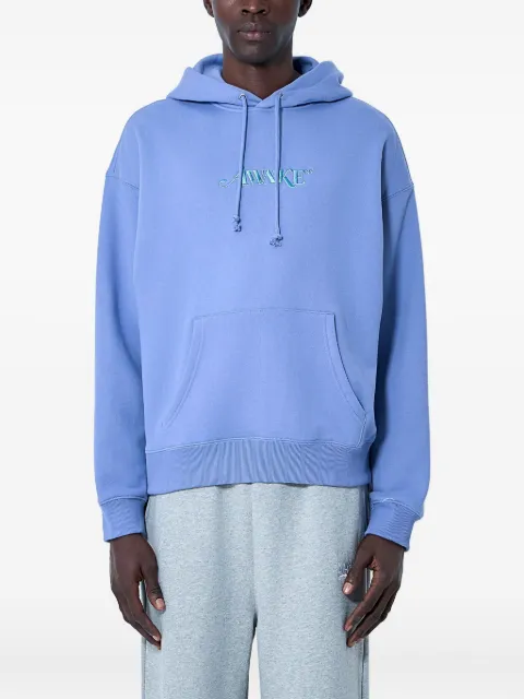 Awake NY logo-embroidered hooded sweatshirt