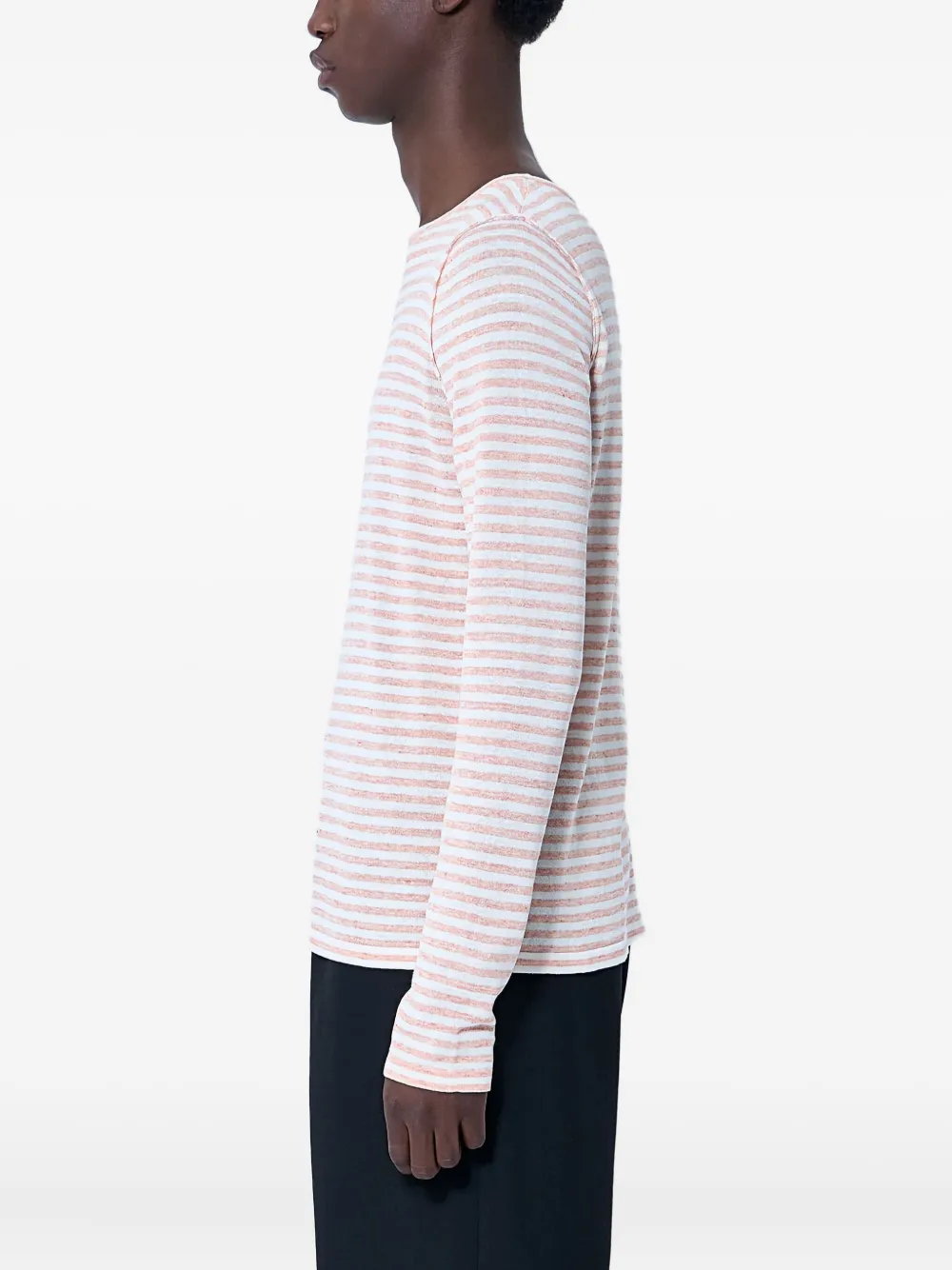 The Row Gestreepte sweater Roze