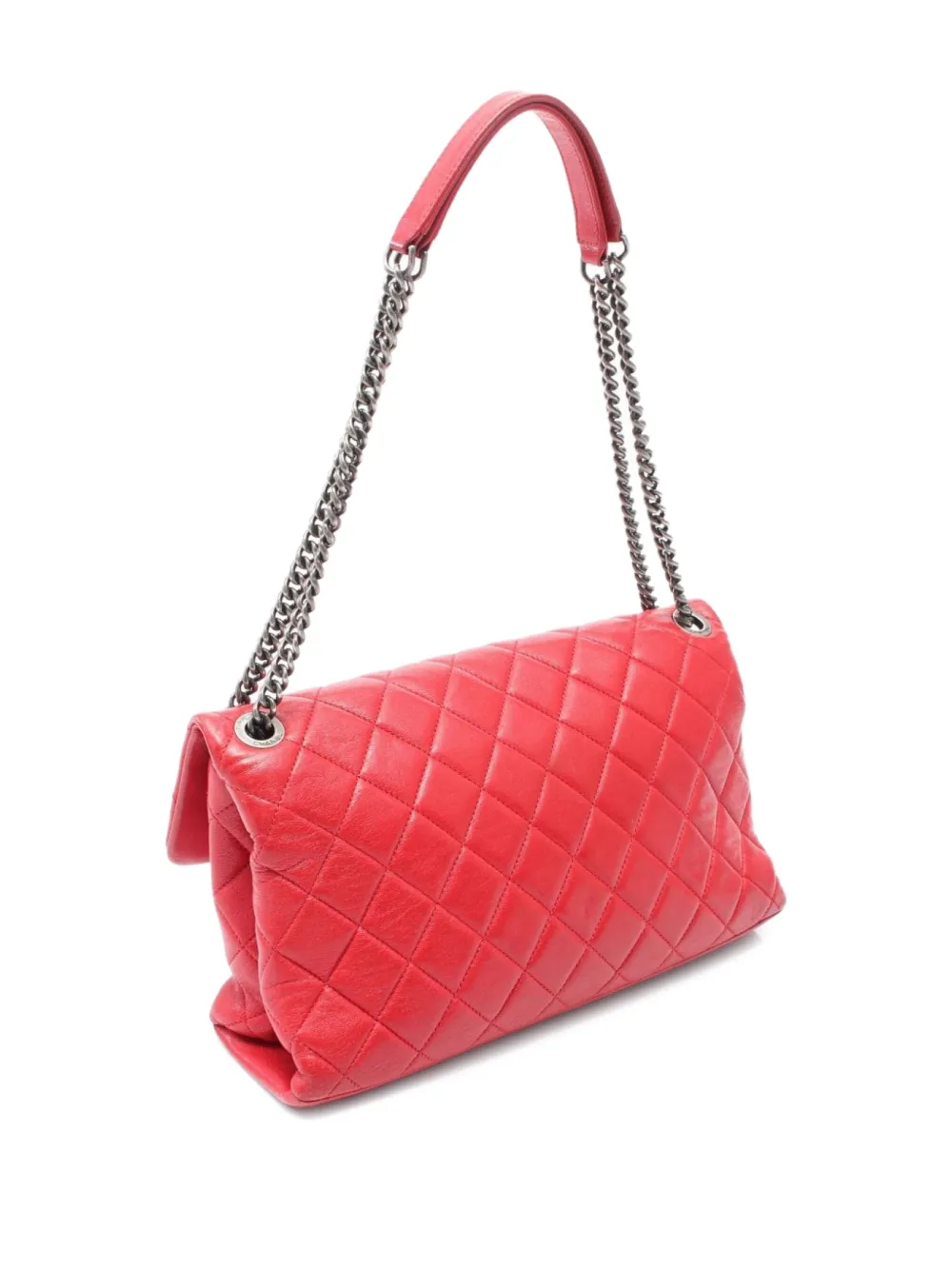 Pre-owned Chanel 2014-2015 31 Rue Cambon Flap Shoulder Bag In Red
