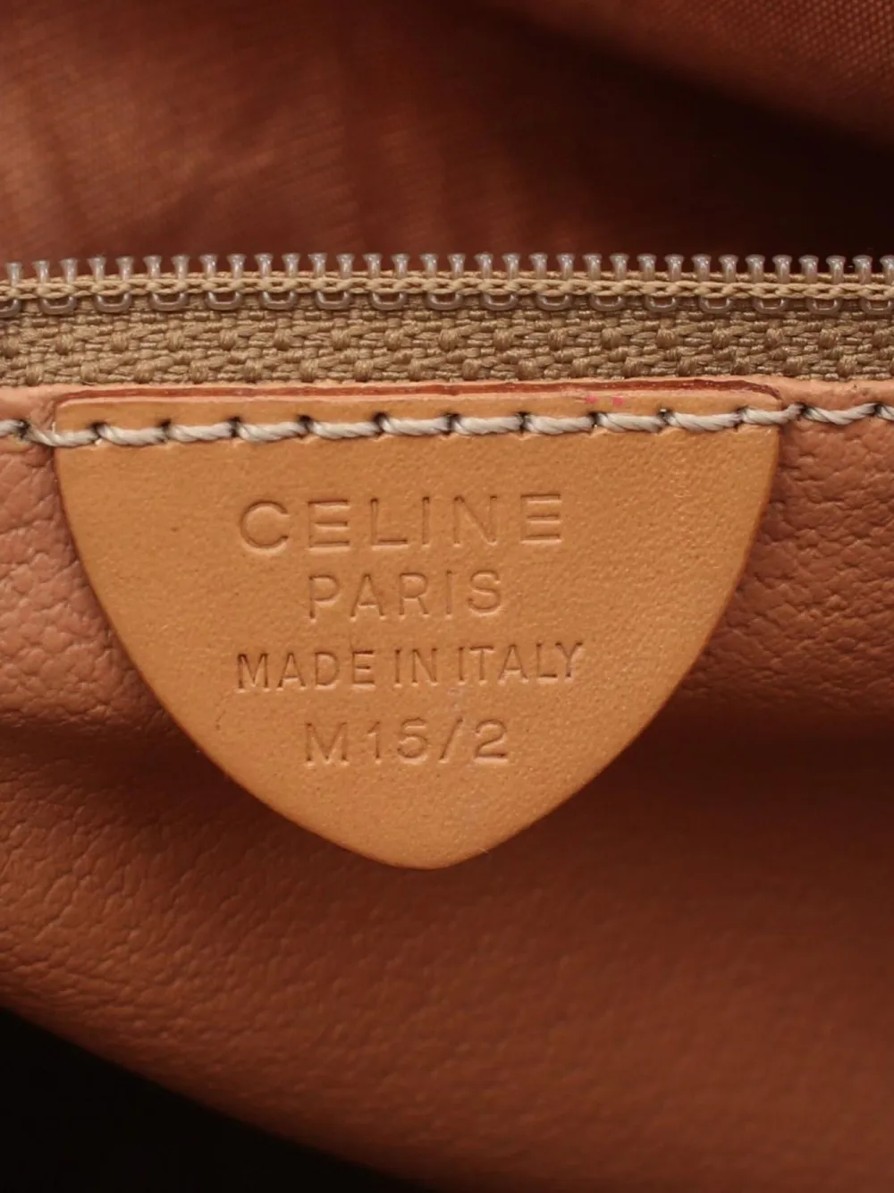 Pre-owned Celine 2000s Macadam Shoulder Bag In Brown