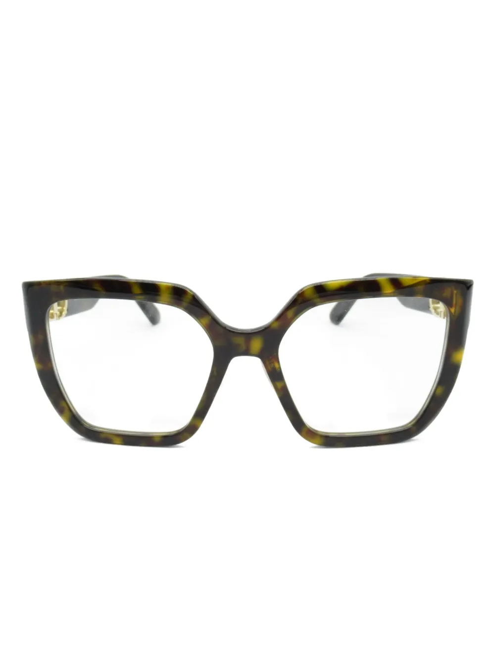 Christian Dior Pre-Owned 2020s トータスシェル 眼鏡フレーム - ブラウン Christian Dior Pre-Owned 2020s トータスシェル 眼鏡フレーム - ブラウン