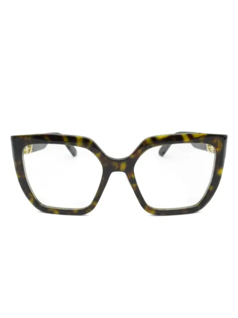 Christian Dior Pre-Owned 2020s tortoiseshell-effect glasses 