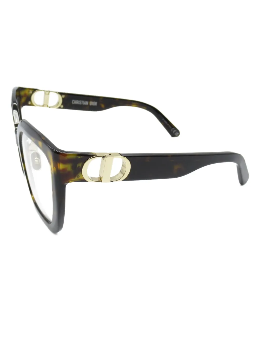 Christian Dior Pre-Owned lunettes de vue à effet écailles de tortue (années 2020) | Homme | Image 2
