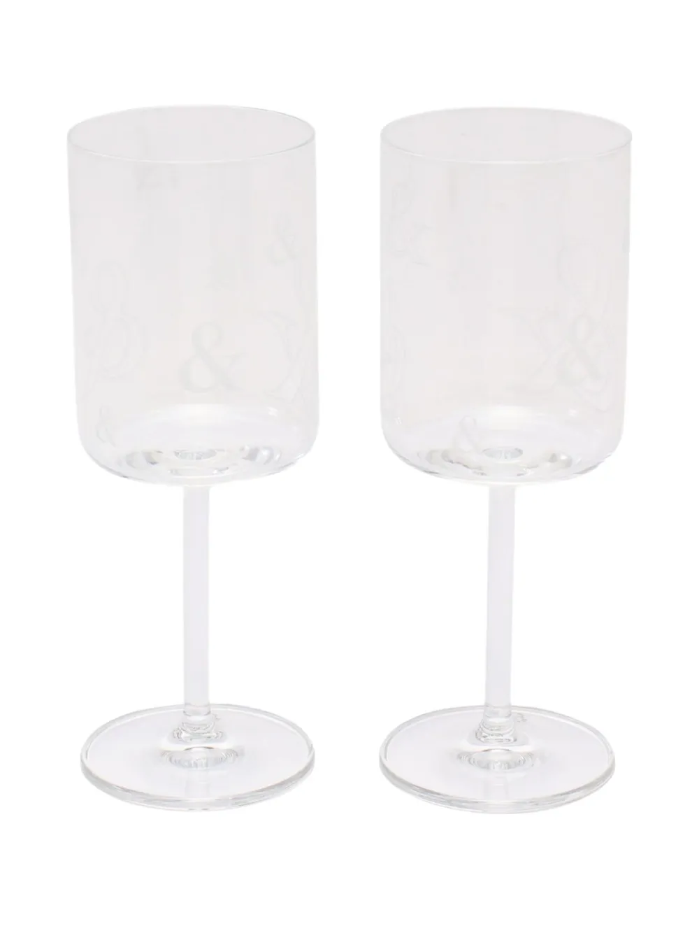 Tiffany & Co. Pre-Owned 2020s Ampersand Weinglas (2er-Set) | Weiß | Image 1