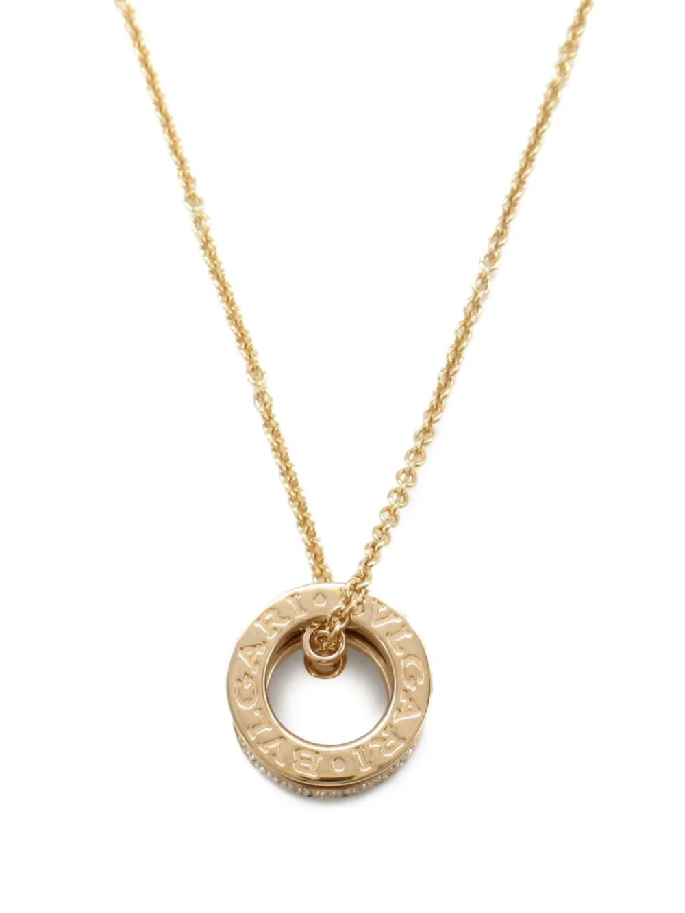 Bvlgari Pre-Owned 2010s B-Zero1 ダイヤモンドネックレス 18Kローズゴールド - ゴールドトーン Bvlgari Pre-Owned 2010s B-Zero1 ダイヤモンドネックレス 18Kローズゴールド - ゴールドトーン