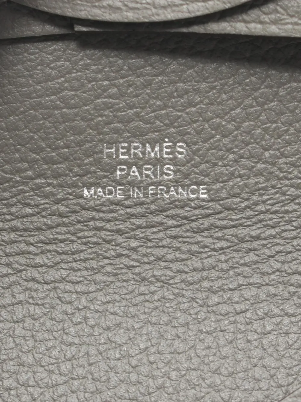 Pre-owned Hermes 2024 Bastia Coin Purse In Grey