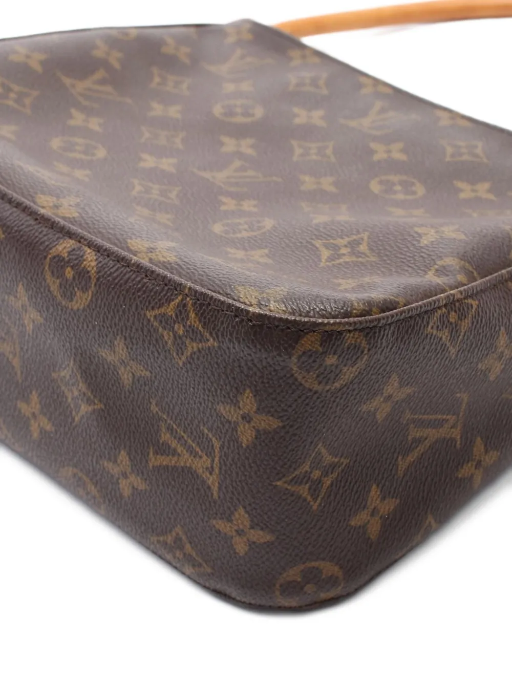 Pre-owned Louis Vuitton 2001 Looping Mm Shoulder Bag In Brown