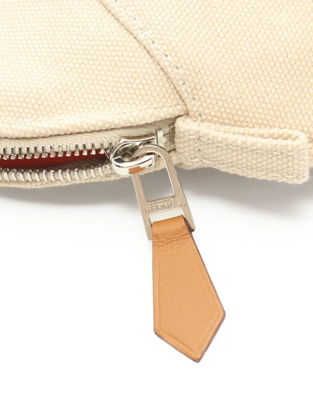 Pre-owned Hermes 2020s Mini Bolide Makeup Bag In Neutrals