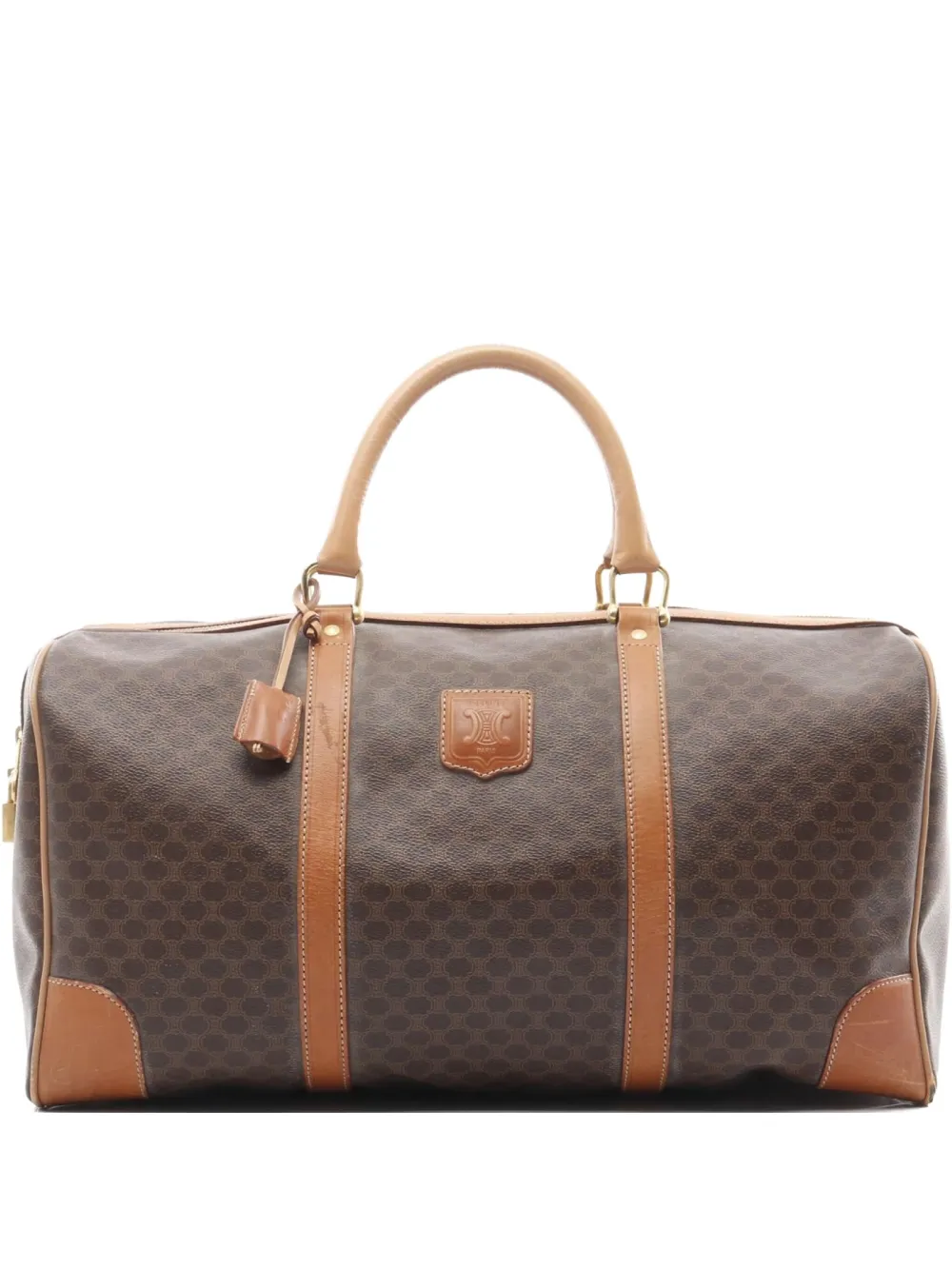 Céline Pre-Owned 2000s マカダム ボストンバッグ - ブラウン Céline Pre-Owned 2000s マカダム ボストンバッグ - ブラウン