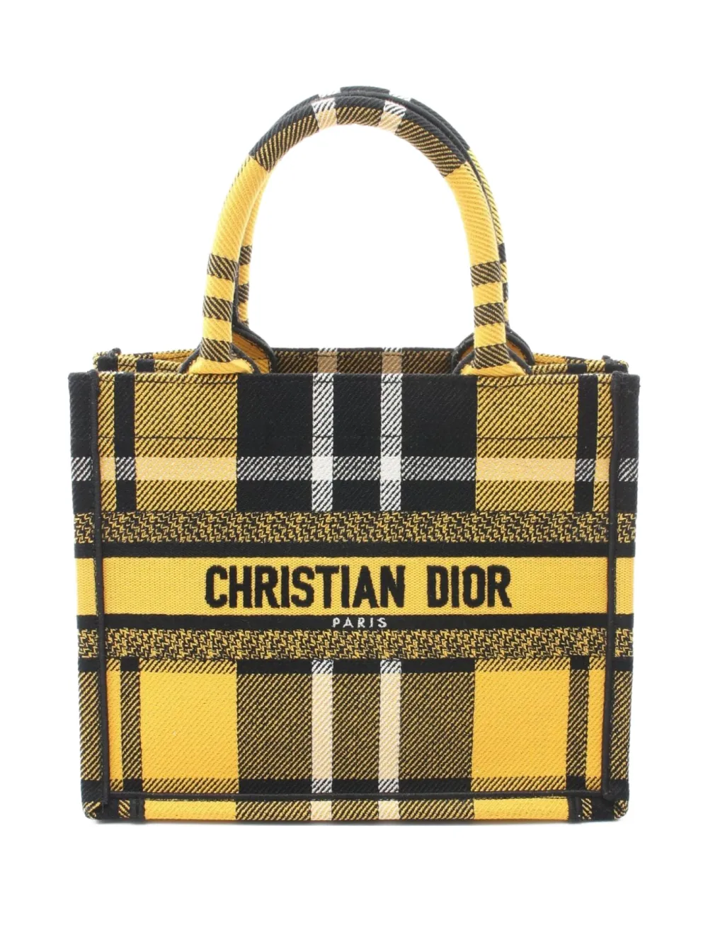 Christian Dior Pre-Owned 2010s ブックトート ハンドバッグ S - イエロー Christian Dior Pre-Owned 2010s ブックトート ハンドバッグ S - イエロー