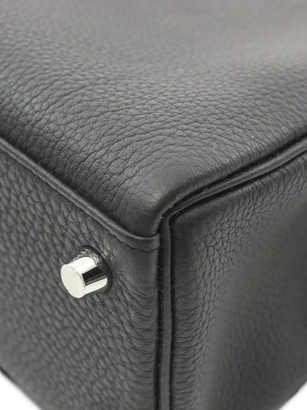 Pre-owned Hermes 2024 Kelly 25 Sellier Two-way Handbag In Black