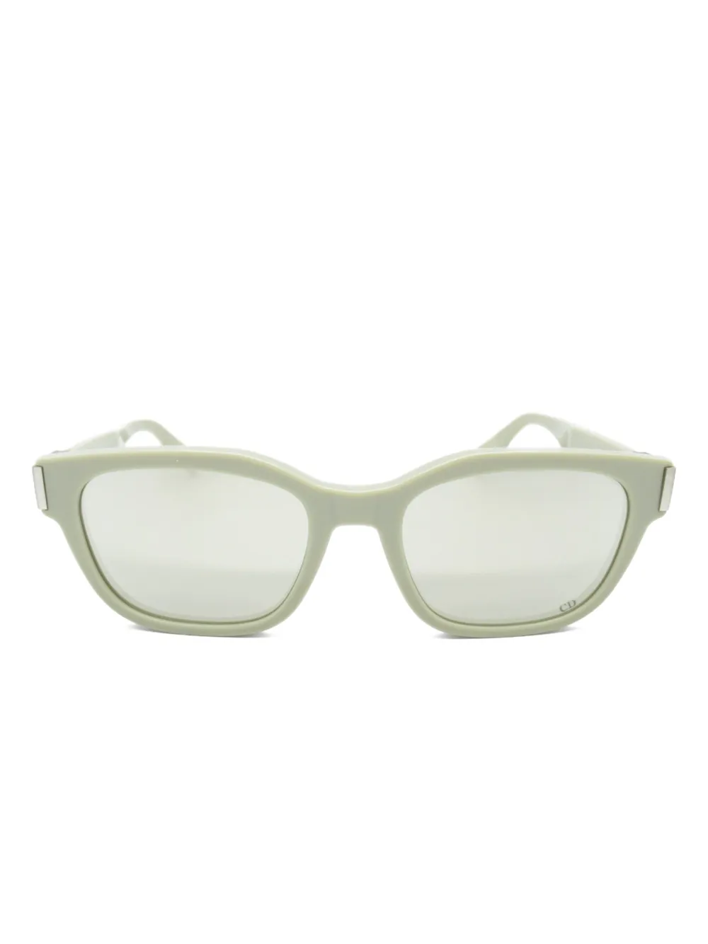 Christian Dior Pre-Owned 2020s ロゴプレート サングラス - グリーン Christian Dior Pre-Owned 2020s ロゴプレート サングラス - グリーン
